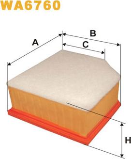 WIX Filters WA6760 - Gaisa filtrs autodraugiem.lv