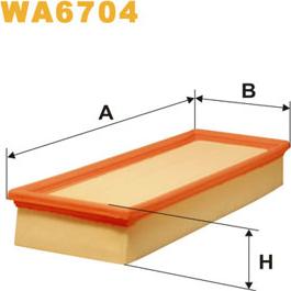 WIX Filters WA6704 - Gaisa filtrs autodraugiem.lv