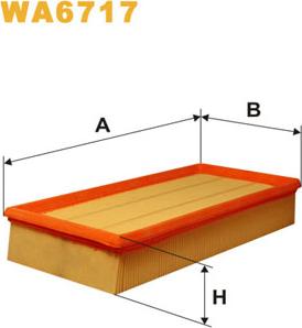 WIX Filters WA6717 - Gaisa filtrs autodraugiem.lv