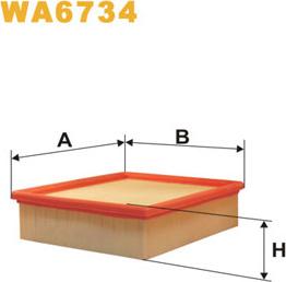 WIX Filters WA6734 - Gaisa filtrs autodraugiem.lv