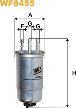 WIX Filters WF8455 - Degvielas filtrs autodraugiem.lv