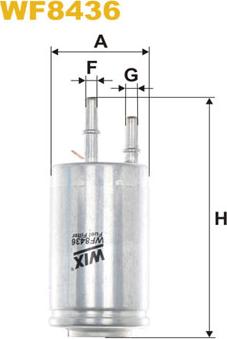 WIX Filters WF8436 - Degvielas filtrs autodraugiem.lv