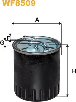 WIX Filters WF8509 - Degvielas filtrs autodraugiem.lv