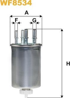 WIX Filters WF8534 - Degvielas filtrs autodraugiem.lv