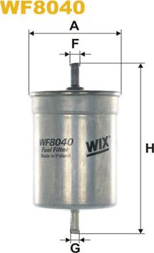 WIX Filters WF8040 - Degvielas filtrs autodraugiem.lv