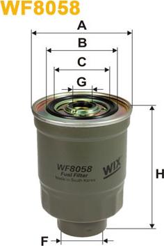 WIX Filters WF8058 - Degvielas filtrs autodraugiem.lv