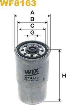 WIX Filters WF8163 - Degvielas filtrs autodraugiem.lv