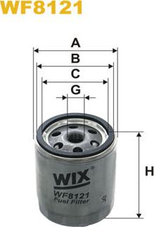 WIX Filters WF8121 - Degvielas filtrs autodraugiem.lv