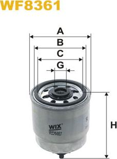 WIX Filters WF8361 - Degvielas filtrs autodraugiem.lv