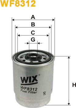 WIX Filters WF8312 - Degvielas filtrs autodraugiem.lv