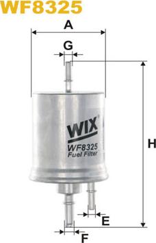 WIX Filters WF8325 - Degvielas filtrs autodraugiem.lv