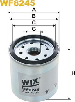 WIX Filters WF8245 - Degvielas filtrs autodraugiem.lv