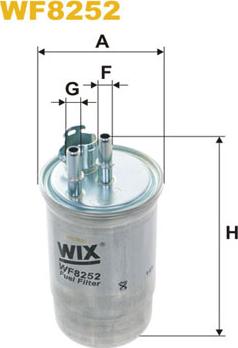 WIX Filters WF8252 - Degvielas filtrs autodraugiem.lv