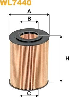 WIX Filters WL7440 - Eļļas filtrs autodraugiem.lv