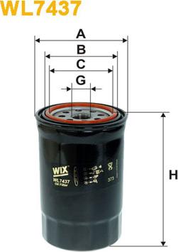 WIX Filters WL7437 - Eļļas filtrs autodraugiem.lv