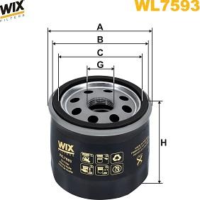 WIX Filters WL7593 - Eļļas filtrs autodraugiem.lv