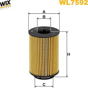 WIX Filters WL7592 - Eļļas filtrs autodraugiem.lv