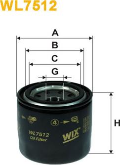 WIX Filters WL7512 - Eļļas filtrs autodraugiem.lv