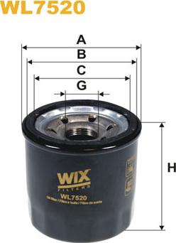 WIX Filters WL7520 - Eļļas filtrs autodraugiem.lv