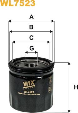 WIX Filters WL7523 - Eļļas filtrs autodraugiem.lv