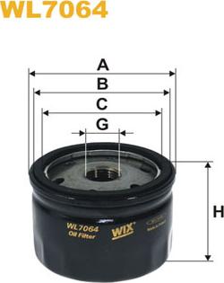 WIX Filters WL7064 - Eļļas filtrs autodraugiem.lv