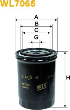 WIX Filters WL7065 - Eļļas filtrs autodraugiem.lv