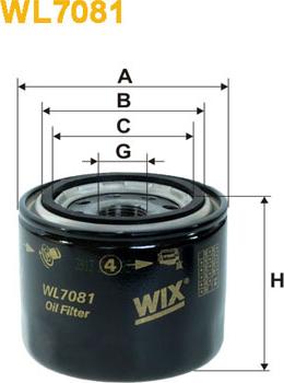 WIX Filters WL7081 - Eļļas filtrs autodraugiem.lv