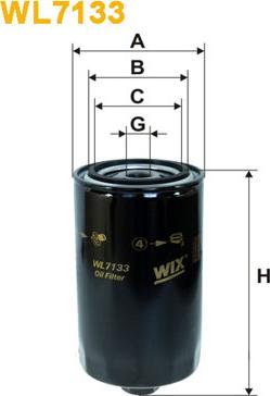 WIX Filters WL7133 - Eļļas filtrs autodraugiem.lv