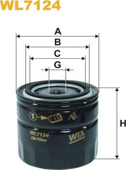 WIX Filters WL7124 - Eļļas filtrs autodraugiem.lv