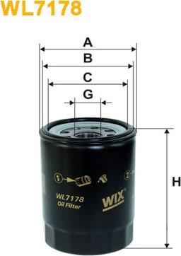 WIX Filters WL7178 - Eļļas filtrs autodraugiem.lv