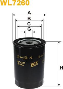 WIX Filters WL7260 - Eļļas filtrs autodraugiem.lv