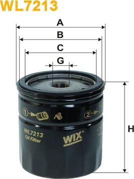 WIX Filters WL7213 - Eļļas filtrs autodraugiem.lv