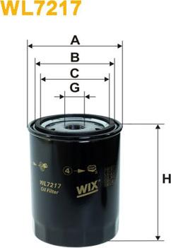 WIX Filters WL7217 - Eļļas filtrs autodraugiem.lv