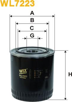 WIX Filters WL7223 - Eļļas filtrs autodraugiem.lv