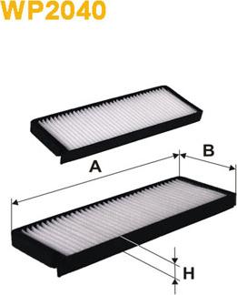 WIX Filters WP2040 - Filtrs, Salona telpas gaiss autodraugiem.lv