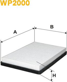 WIX Filters WP2000 - Filtrs, Salona telpas gaiss autodraugiem.lv