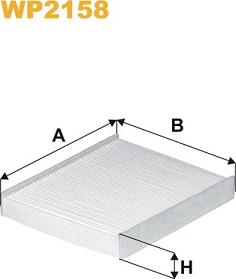 WIX Filters WP2158 - Filtrs, Salona telpas gaiss autodraugiem.lv