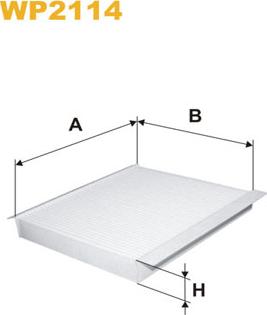 WIX Filters WP2114 - Filtrs, Salona telpas gaiss autodraugiem.lv