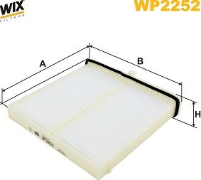 WIX Filters WP2252 - Filtrs, Salona telpas gaiss autodraugiem.lv