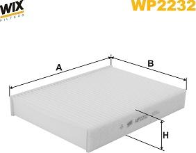 WIX Filters WP2232 - Filtrs, Salona telpas gaiss autodraugiem.lv