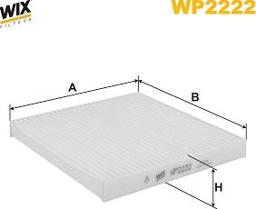 WIX Filters WP2222 - Filtrs, Salona telpas gaiss autodraugiem.lv