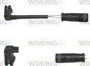 Woking 001076 - Indikators, Bremžu uzliku nodilums autodraugiem.lv