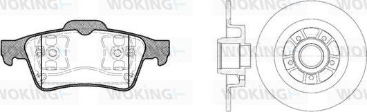 Woking 89423.00 - Bremžu komplekts, Disku bremzes autodraugiem.lv