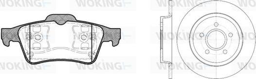 Woking 89423.01 - Bremžu komplekts, Disku bremzes autodraugiem.lv