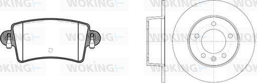 Woking 89333.00 - Bremžu komplekts, Disku bremzes autodraugiem.lv