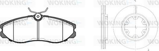 Woking 85623.01 - Bremžu komplekts, Disku bremzes autodraugiem.lv