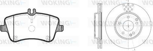 Woking 86683.00 - Bremžu komplekts, Disku bremzes autodraugiem.lv