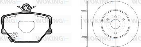 Woking 86053.00 - Bremžu komplekts, Disku bremzes autodraugiem.lv