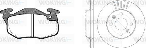 Woking 80923.02 - Bremžu komplekts, Disku bremzes autodraugiem.lv