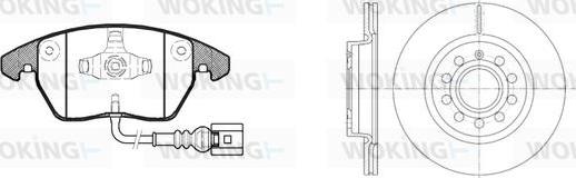 Woking 811303.04 - Bremžu komplekts, Disku bremzes autodraugiem.lv